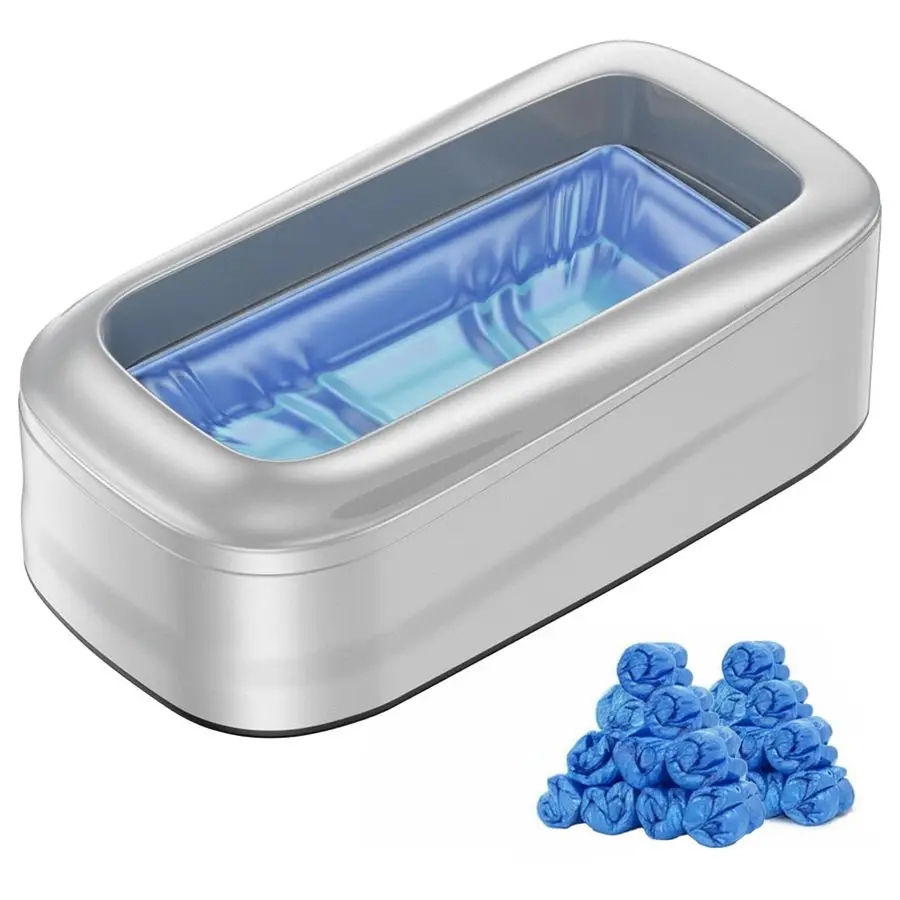 

Shoe Cover Dispenser with 200 XL waterproof,nonslip disposable covers.Fits up to mens size 12upgraded to a larger size, Durable