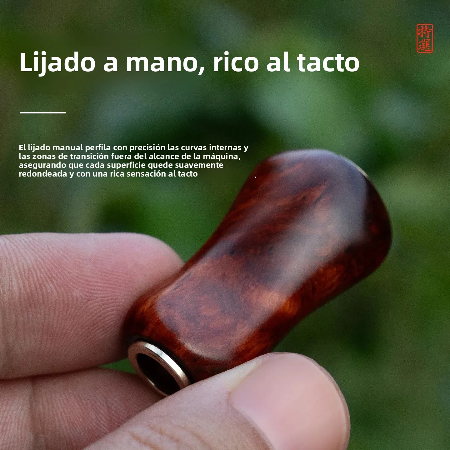 Pomo de madera CHILENT – Manivela universal para spinning y baitcasting - imagen 4