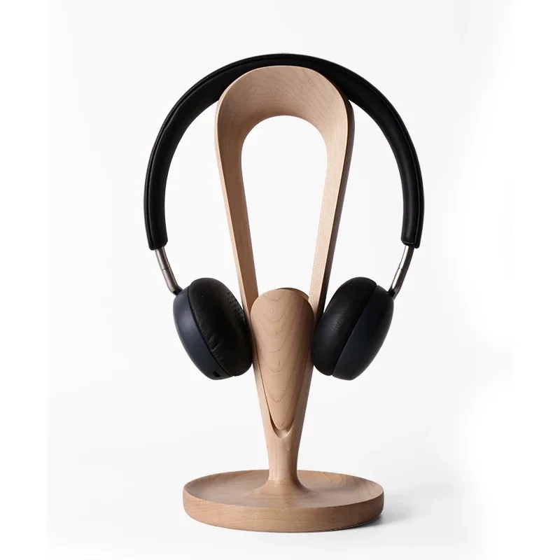 Headphone holder solid wood black walnut, headphone holder