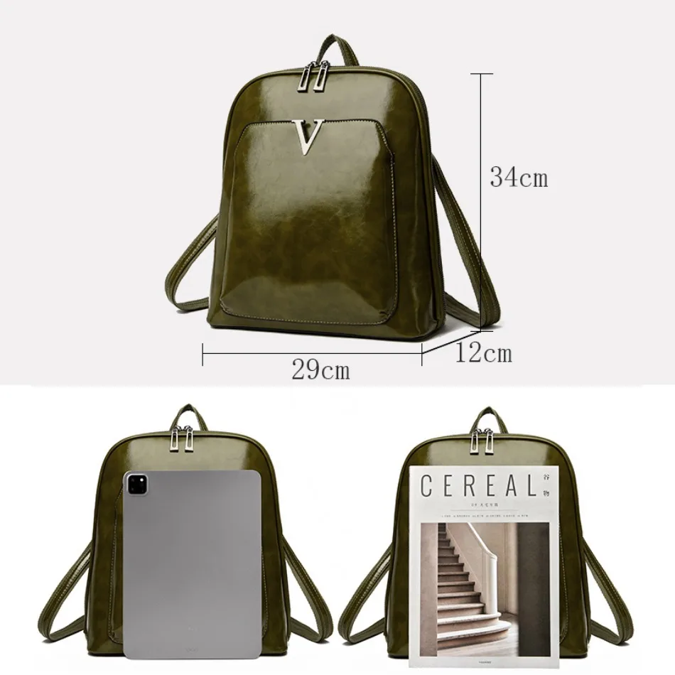 2024 Women Leather Backpacks High Quality Female Vintage Backpacks for Girls 2024 High-capacity Travel Backpack Ladies Sac A Dos