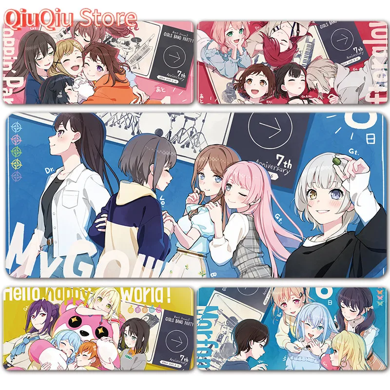 Bang Dream It's MyGO XXL großes Gaming-Mauspad, rutschfeste Büro-Tastaturmatten, Schreibtischunterlage, Mauspad