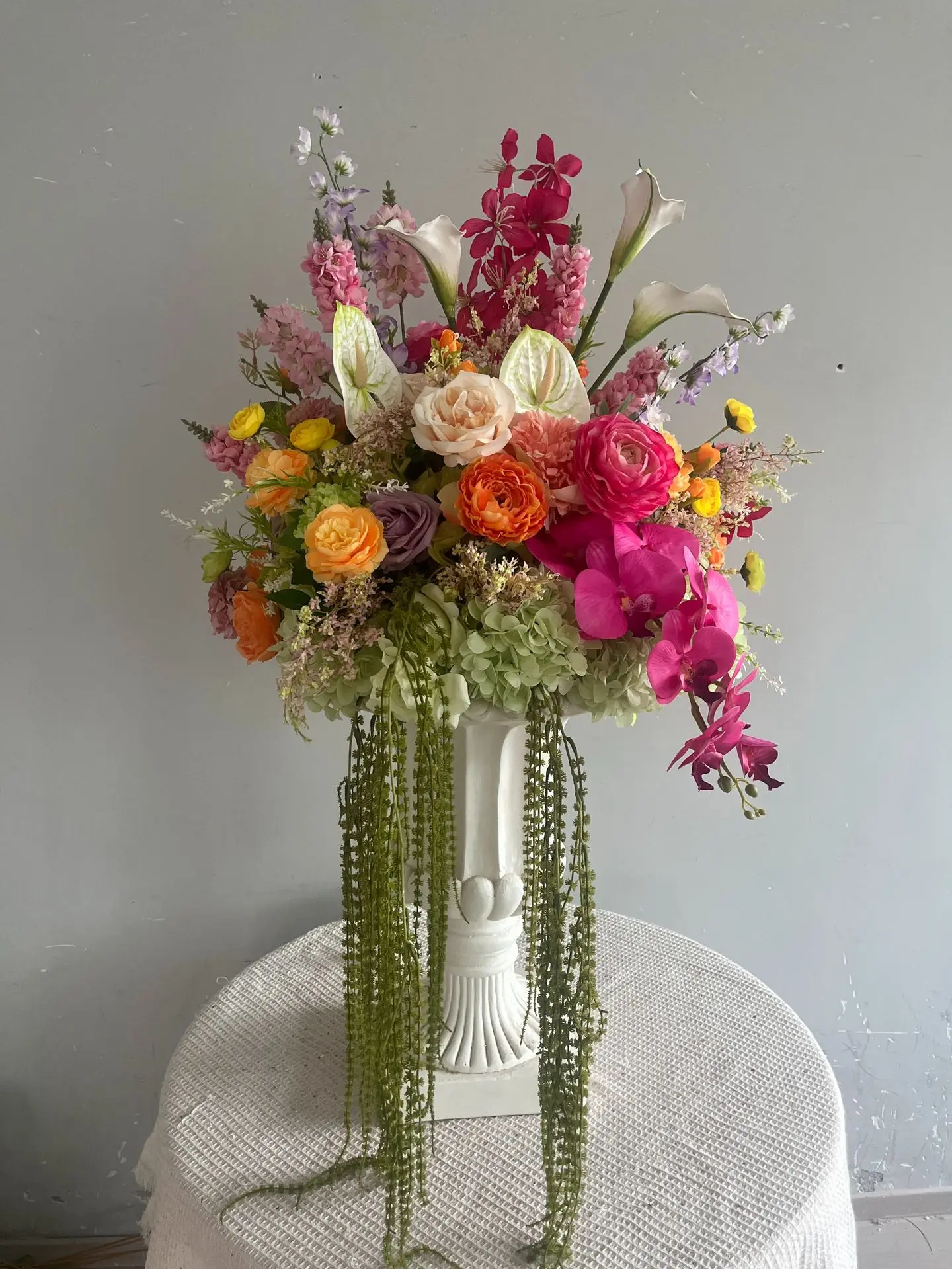 Großhandel Künstliche Blumenkugel Vintage Verwelkte Rose Braut-Handstrauß Seidenblumen Hochzeit Verlobung Event Tischdekoration – Detail 1