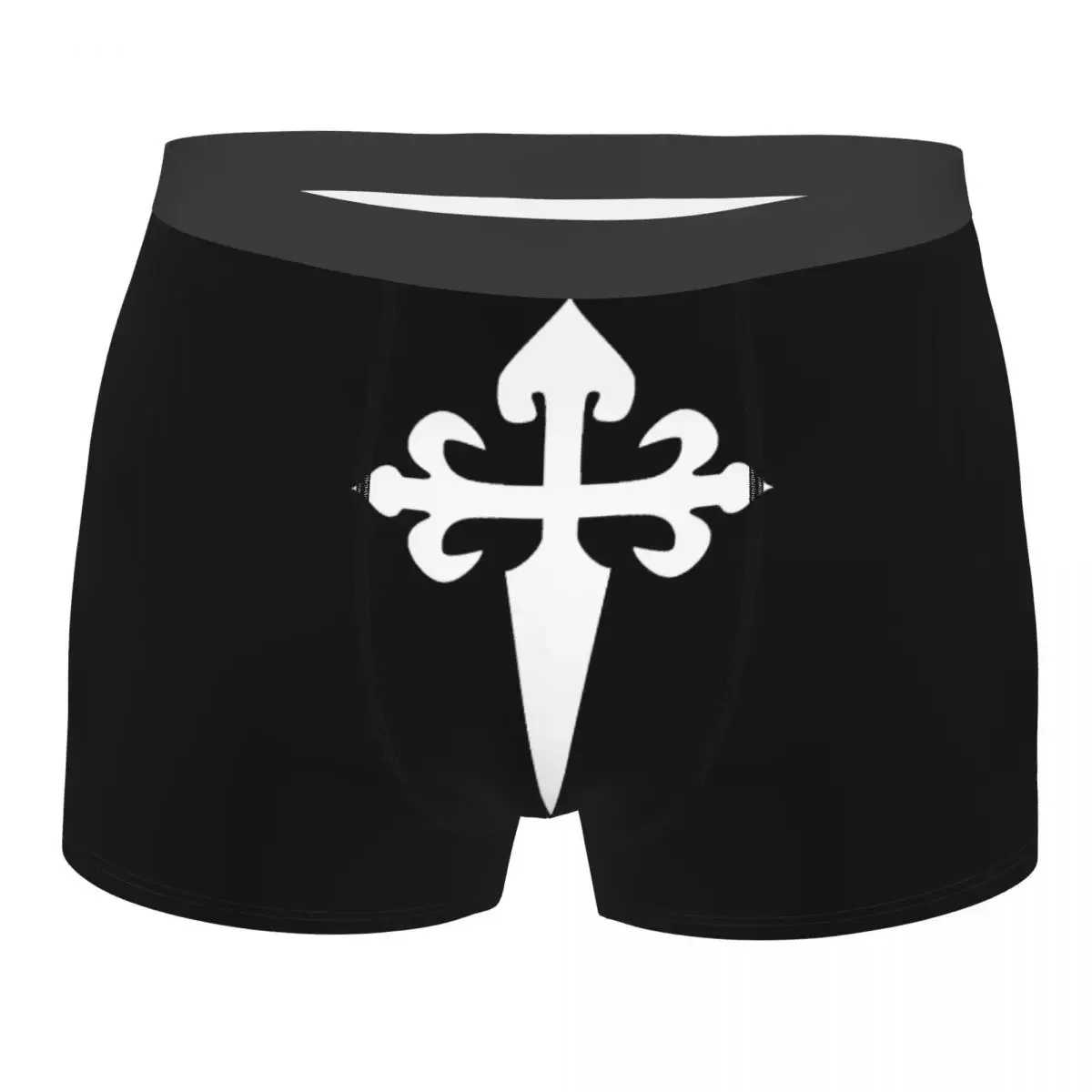 Male Funny Camino De Santiago Underwear Cross Of Saint Boxer Briefs Stretch Shorts Panties Underpants