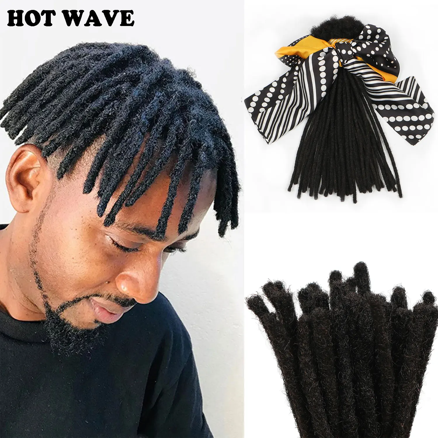 HOT Dreadlocks Locs Afro Kinky Crochet Handmade Human Hair Braiding Hair Extensions Wholesale 20 30 60 Strands 10-20 Inch