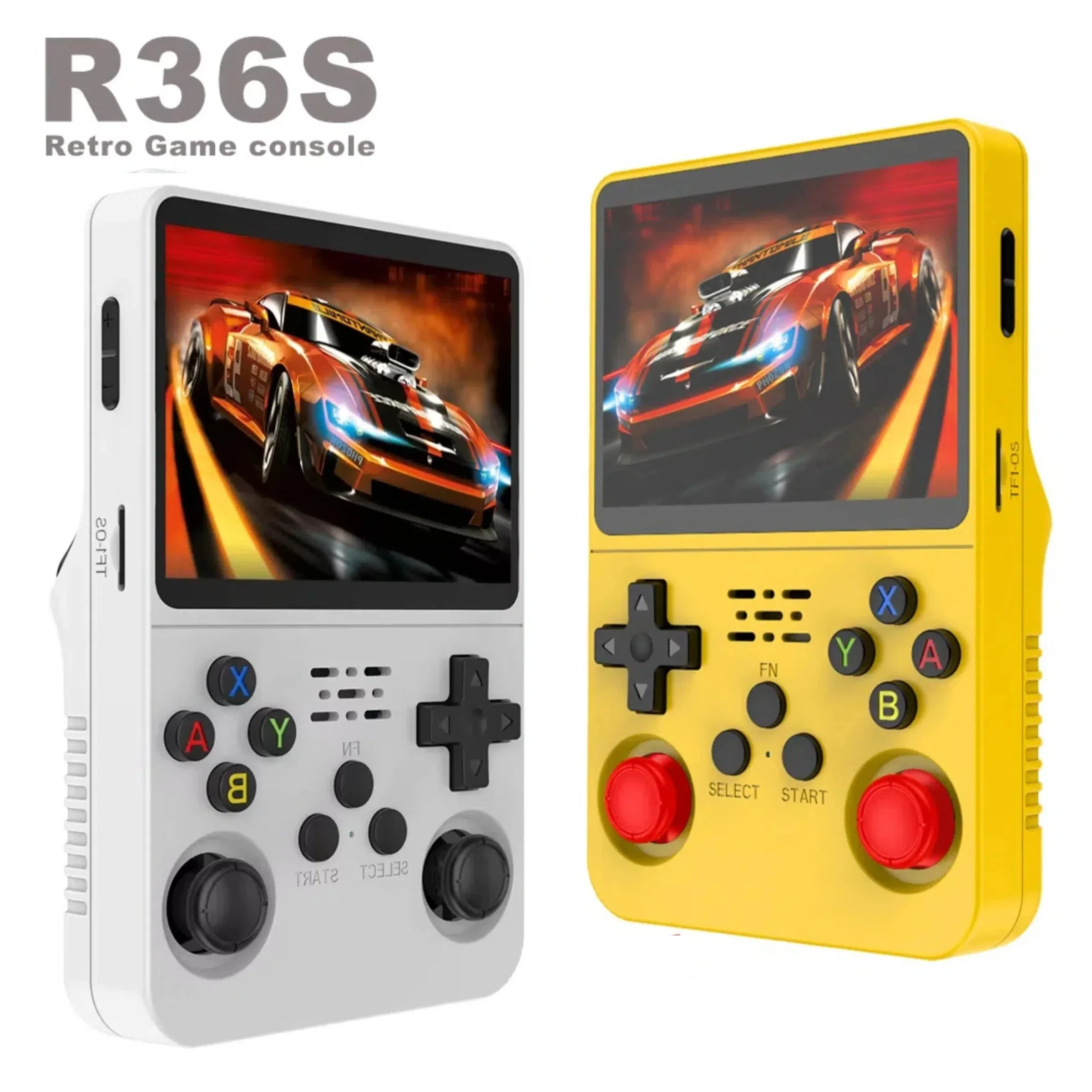 BOYHOM R36S Retro Handheld Game Console Genuine Linux ARKOS Dual-RAM 3.5'' IPS,15000+ Games ,Portable Pocket Player, 64G/128G