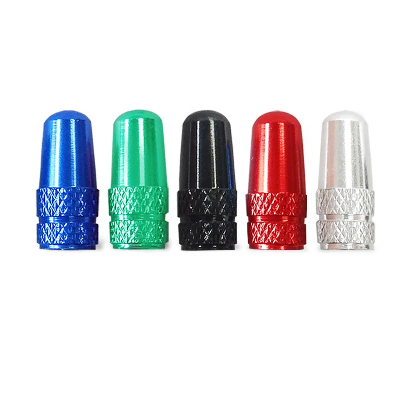 4pcs Bicycle Tire Valve Cap Mountain Bike Valve Cover Road Bike Aluminum Alloy Colored French Valve Cap