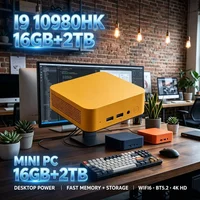 2026 Mini PC Core i9 10980HK Windows 11 Computer 16GB RAM 1TB M.2 SSD Portable Gaming Computer 60Hz 4K HD Mini Desktop PC Gamer 5