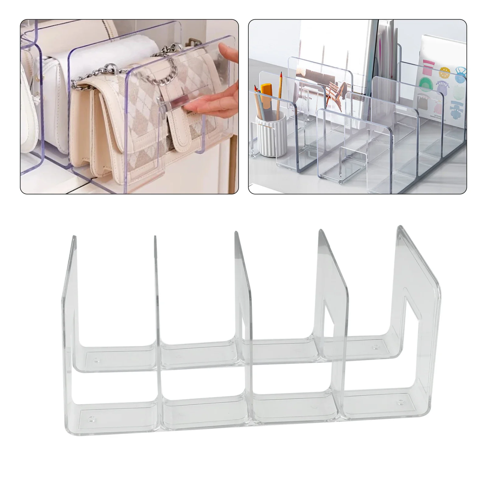 Handbag Storage Rack Wardrobe Divider Shelf Luxury Bag Storage Rack Bags Display Racks Transparent Bag Storage Rack