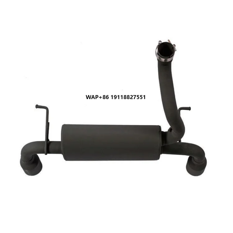 High Quality Steel Exhaust Tip Muffler Tail Throat Exhaust Pipe Set Plug Play 1mm Thickness for Wrangler JK JL 2007-2023