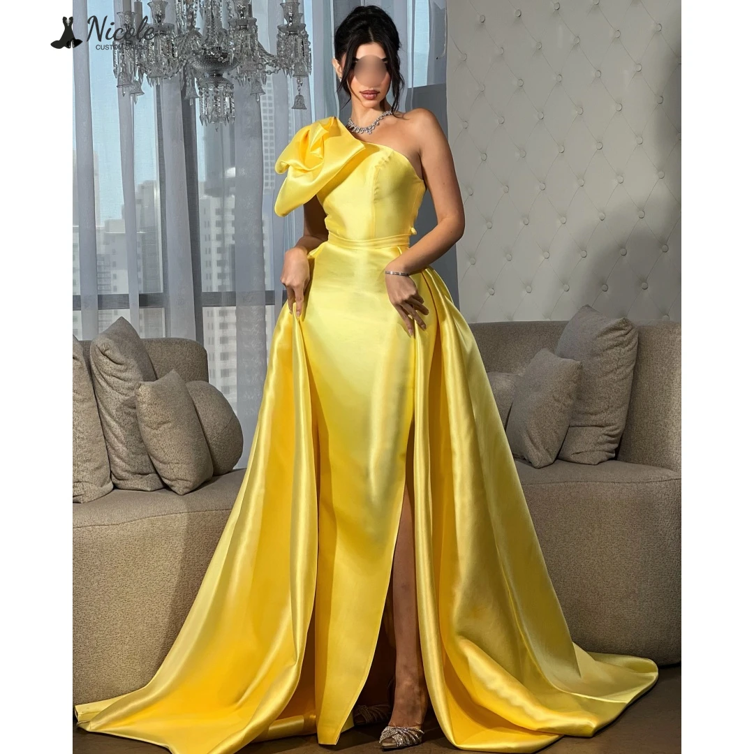 

Nicole Custom Made Women Evening Dress Woman Party Dress for Wedding Dresses Wedding Line A Elegant Prom Dresses 2025 Luxury