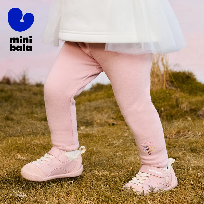 Mini Bala Long Pants for Boys and Girls 2024 New Winter Styles with Comfortable and Highly Elastic Long Pants