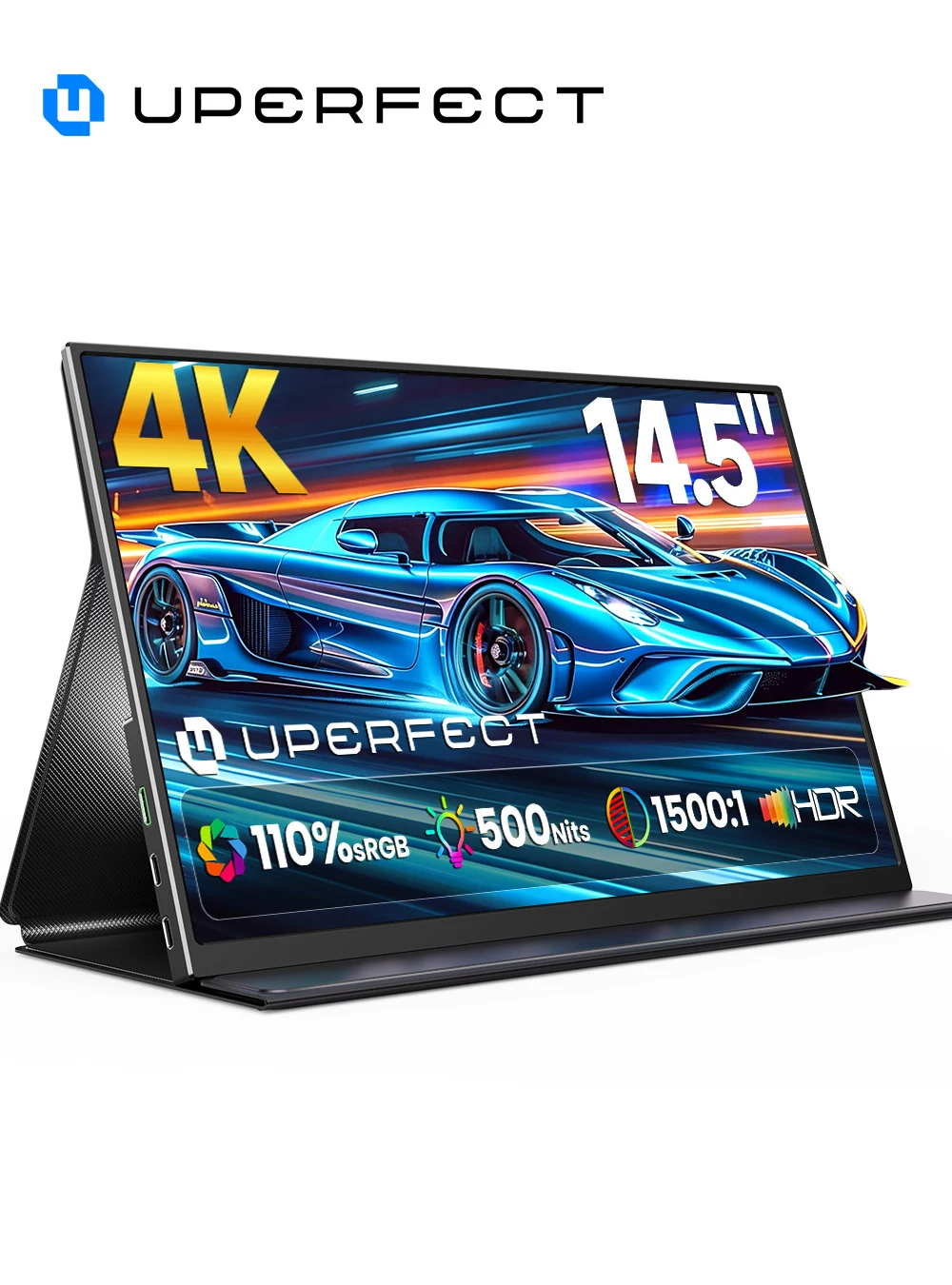 UPERFECT 4K Portable Monitor 14.5" 3840*2400 UHD USB-C HDMI Laptop Monitor 110% sRGB IPS Computer Gaming Display HDR w/Speakers