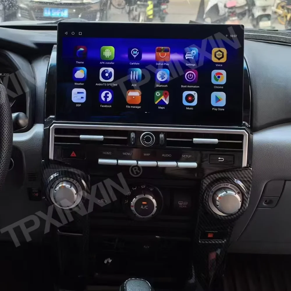 13'' QLED Android 13 Auto Radio For TOYOTA LAND CRUISER Prado 2010-2022 Air Conditional AC Car GPS Navigation Multimedia Player