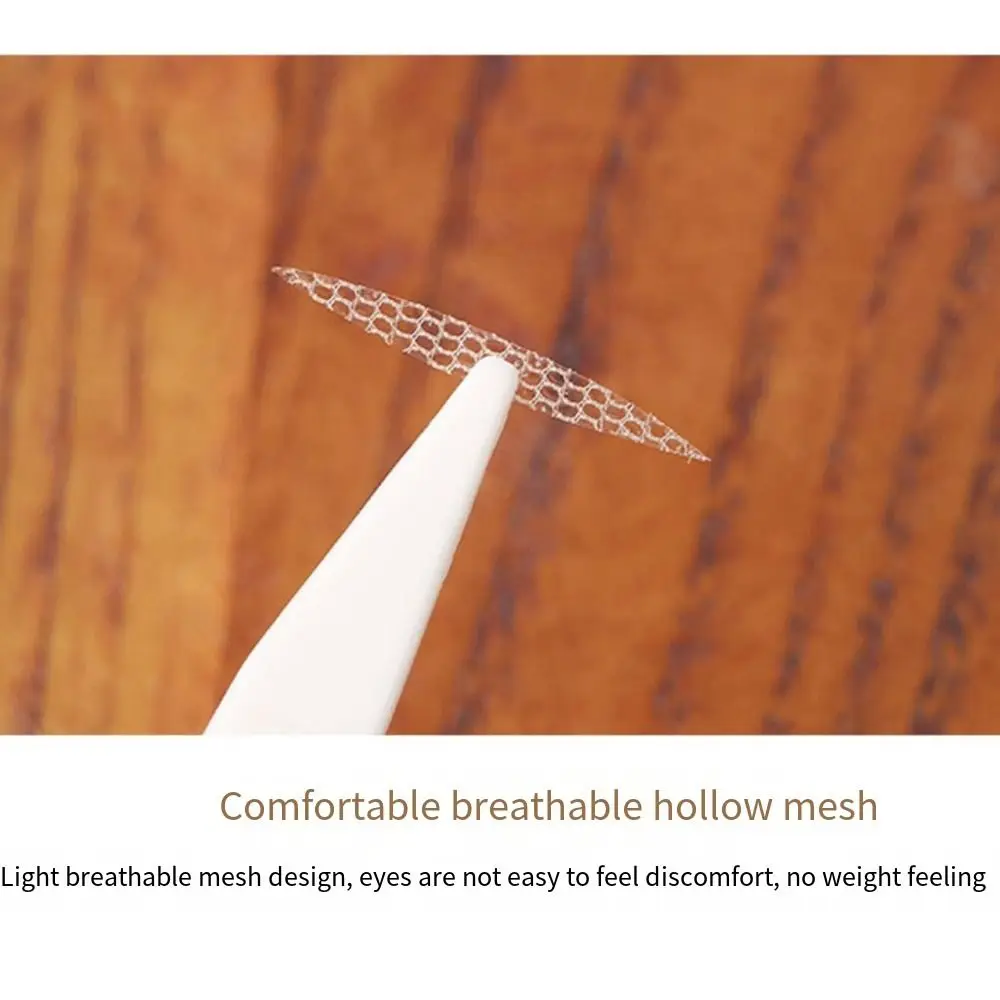 360 PCS ลูกไม้ที่มองไม่เห็นสติกเกอร์ตา OLIVE Shaped พับเทปตาสองชั้นเสริมเครื่องมือตาข่ายประเภทลูกไม้วางความงาม