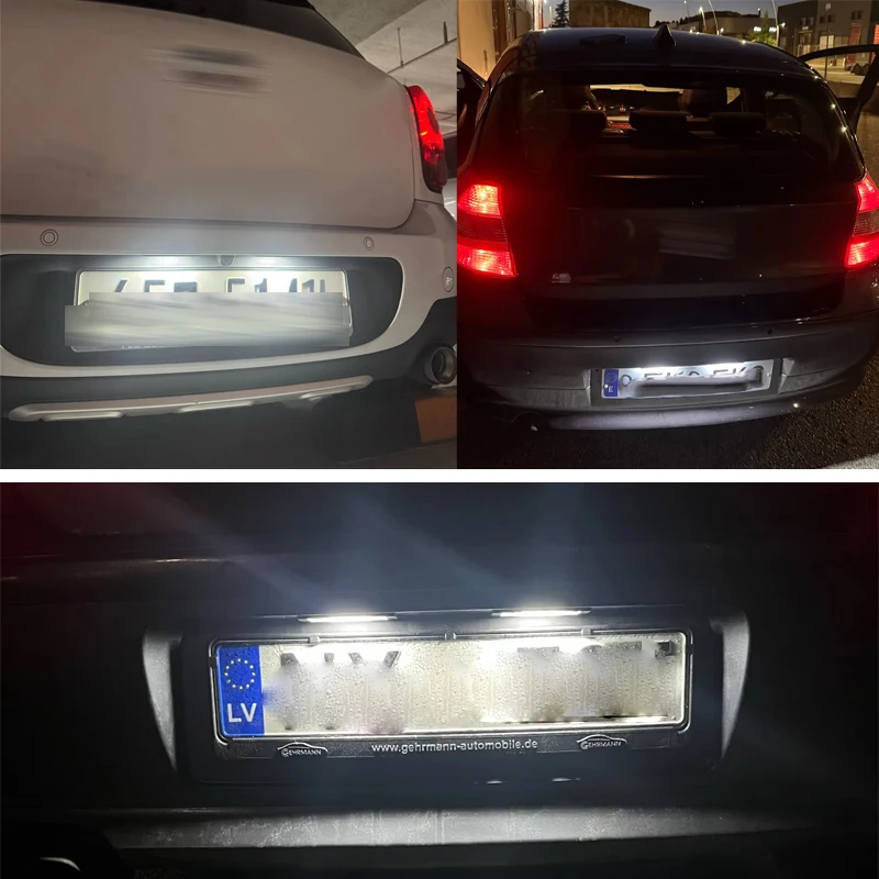 2/10/20PCS For BMW 1 Series E81 E87 E63 E64 M6 E85 E86 Z4 F12 F13 F20 K48 MINI R60R61 LED License Number Plate Lamp Luz No Error