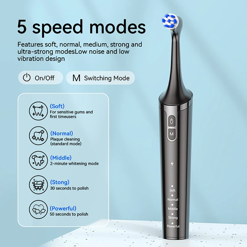 2024 New Tooth Whitening Instrument Home Tooth Polisher Grinding Machine Grinding Machine Tartar Stone Cleaning Instrument