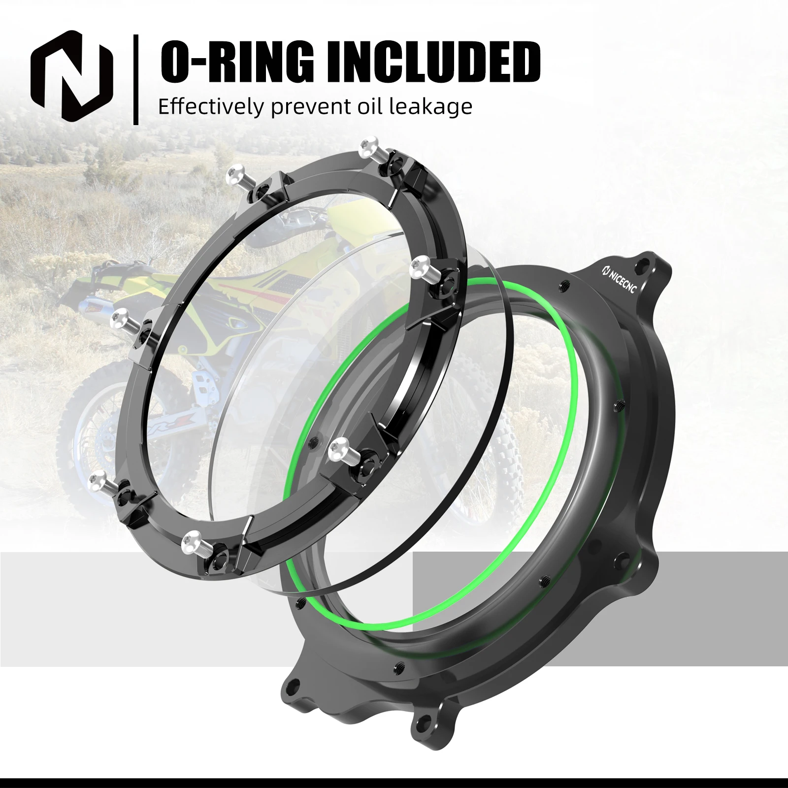 NICECNC For Suzuki DRZ400 DRZ400E DRZ400S DRZ400SM DRZ 400 E DRZ 400 S DRZ 400 SM 2000-2024 Motorcycle Clear Engine Clutch Cover