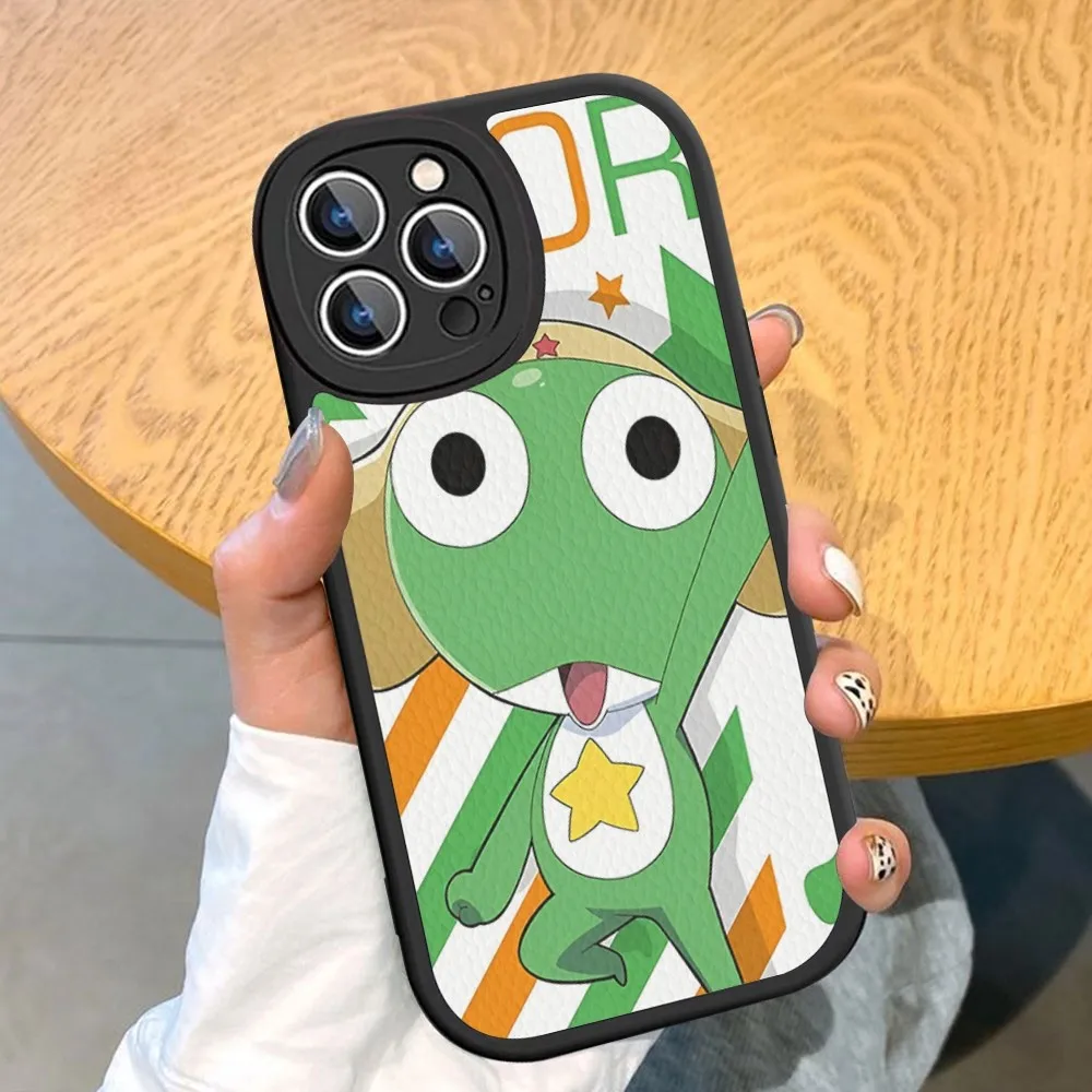 Funny Cartoon Keroro Gunsou Frog Phone Case Hard Leather For iPhone 14 13 12 Mini 11 14 Pro Max Xs X Xr 7 8 Plus Fundas