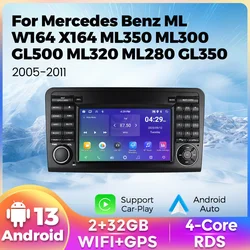 Navifly 7'' Android Auto Car Radio Multimedia Player For Mercedes Benz ML GL W164 ML350 ML500 GL320 X164 ML280 GL350 GL450 2 din