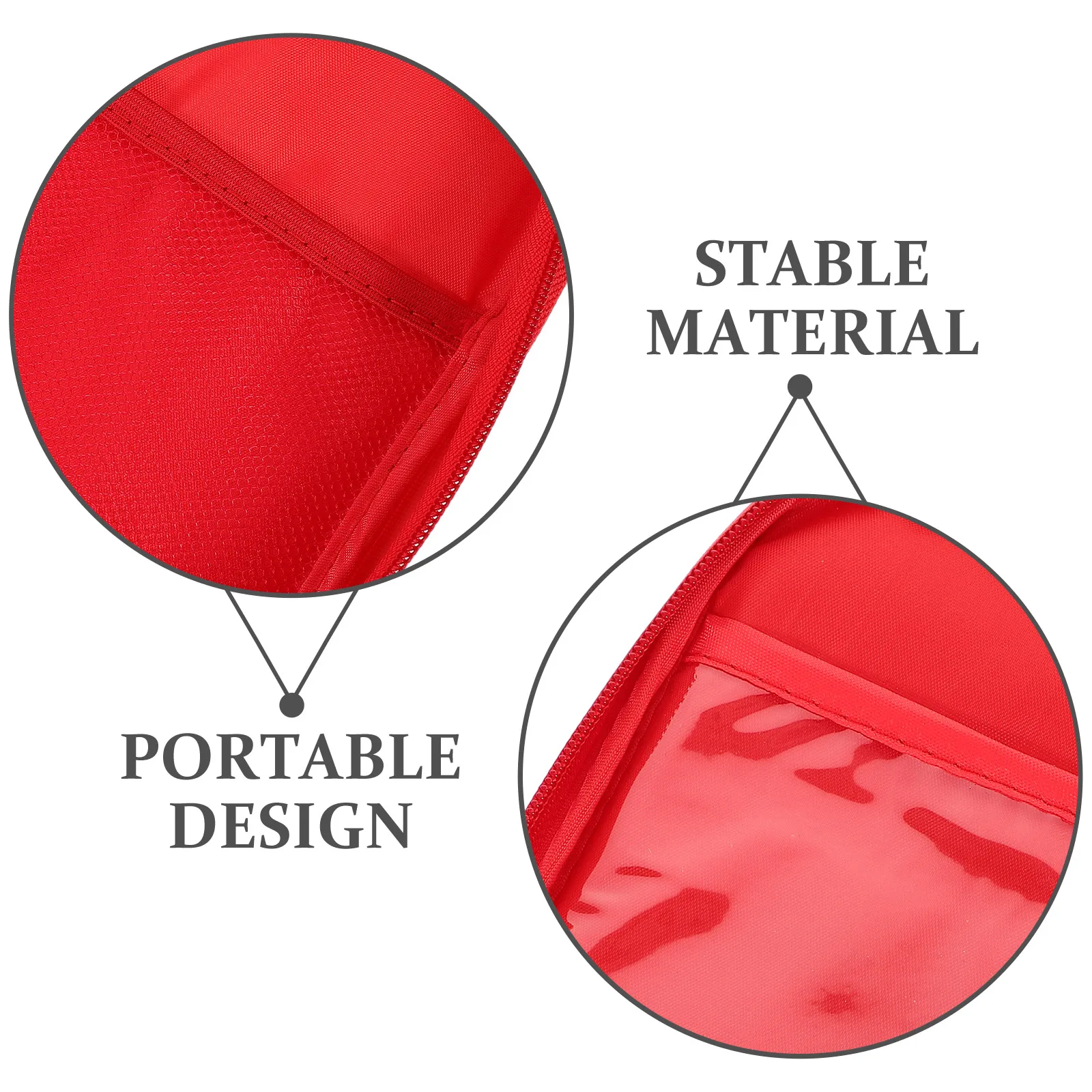 

Large Red First Aid Kit Medical Bag Empty for Travel Outdoor Emergency Portable Oxford Fabric Storage Pouch House Use Hiking