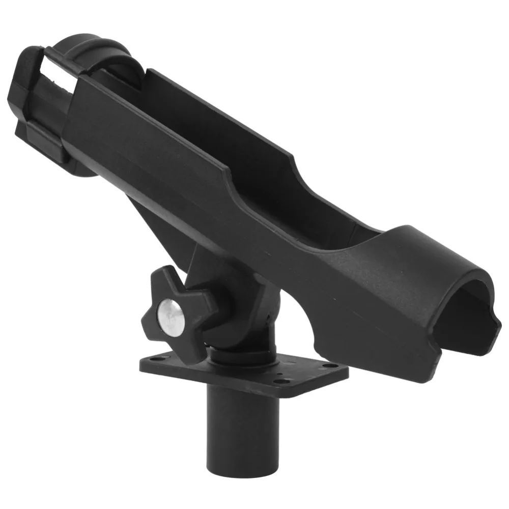 

360 ° Регулируемый кронштейн для удочки, многофункциональный черный кронштейн для удочки, поворотное крепление, кронштейн для удочки на лодке, лодка для рыбалки