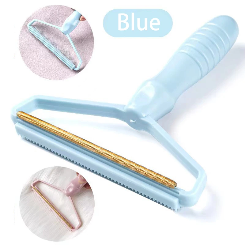 1PCS Portable Clothes Lint Fluff Remover Pet Hair Cleaning Brush Coat Carpet Wool Razor Pellet Manual Scraper Cleaning Tool