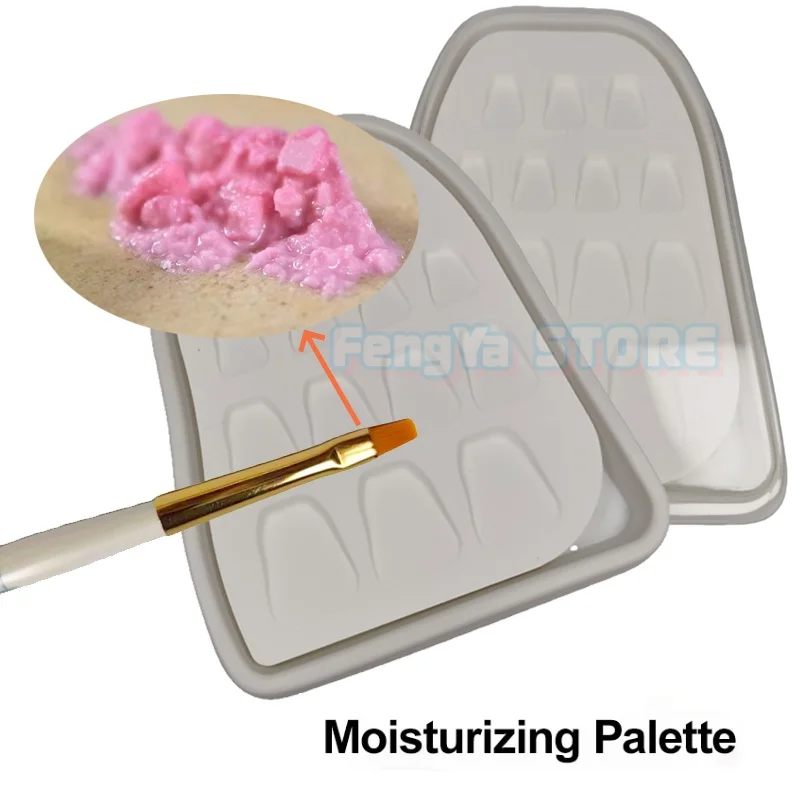 1Pcs Dental Lab Adjustable Free Moisturizing Ceramic Palette Moisturizing Porcelain Palette Denture Moisturising Glaze Plate