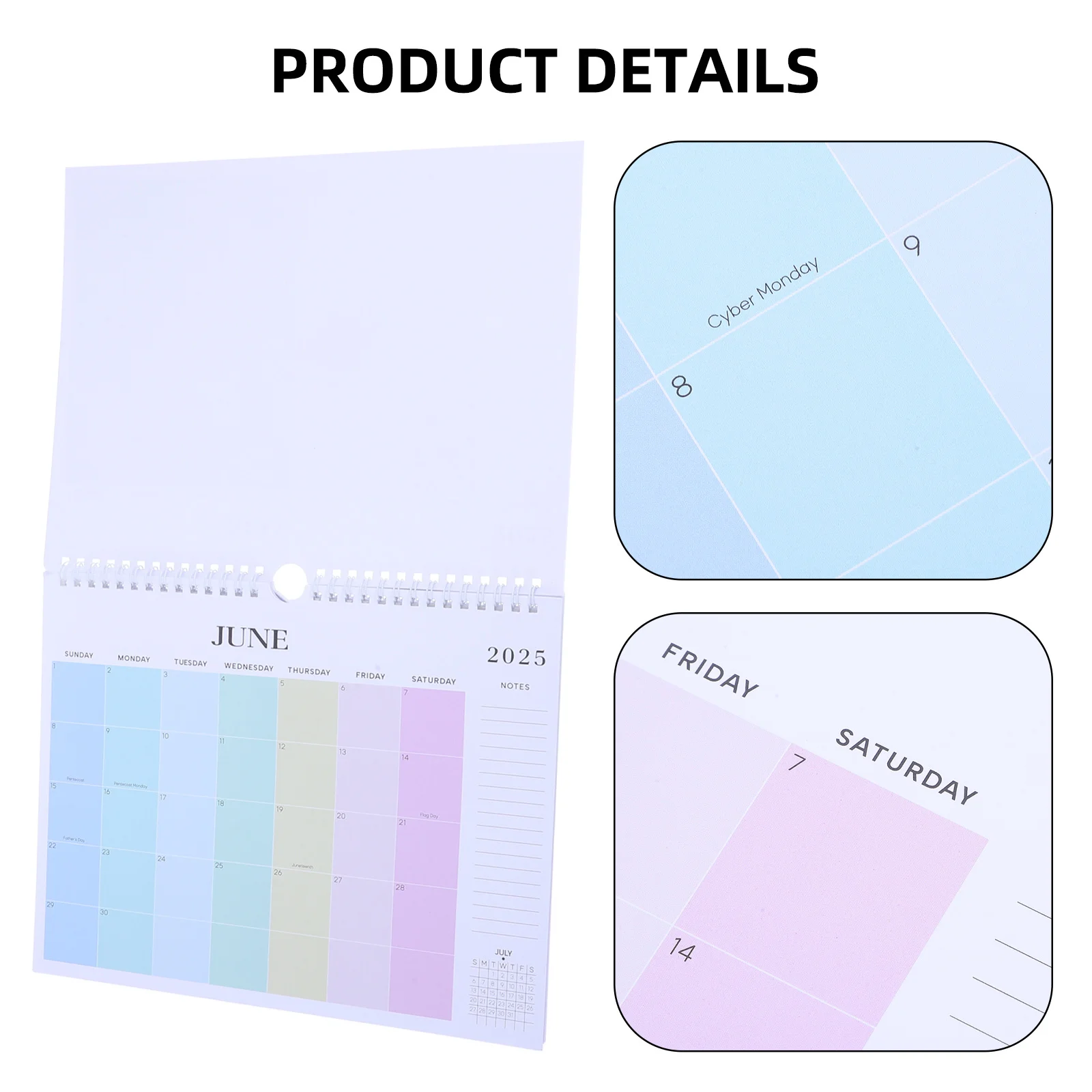 12 شهر 2025 تقويم الحائط الإنجليزية معلقة مخطط شهري منظم سنوي ديكور المنزل مكتب كبير طباعة ثعبان موضوع لفائف