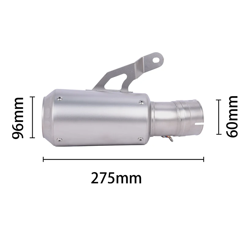 60MM sans lacet pour BMW S1000R S1000RR M1000R M1000RR 2019 - 2025 Moto échappement modifier silencieux évasion Moto moyen lien tuyau