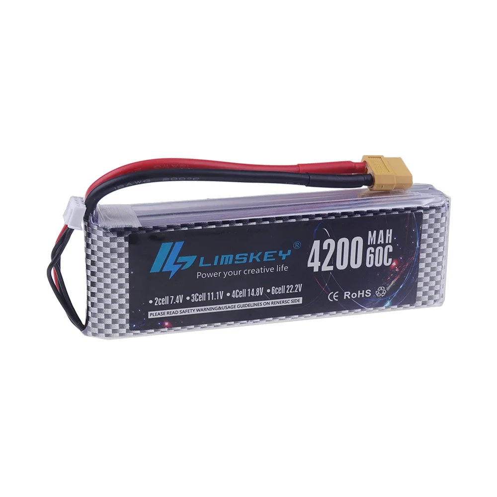 3S Lipo Battery 11.1V 4200mah 5200mAh 6000mah 7200mah For RC Drone Helicopter Ricing Car with T/XT60 Plug