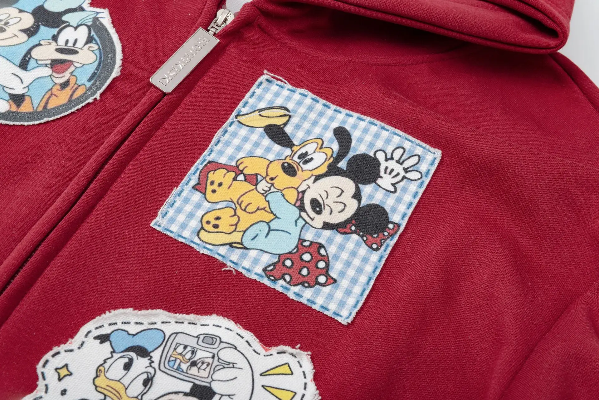Retro Cartoon Patchwork Embroidered Hooded Cardigan Sweatshirt for Men and Women 2025 Autumn Loose Casual Versatile Jacket