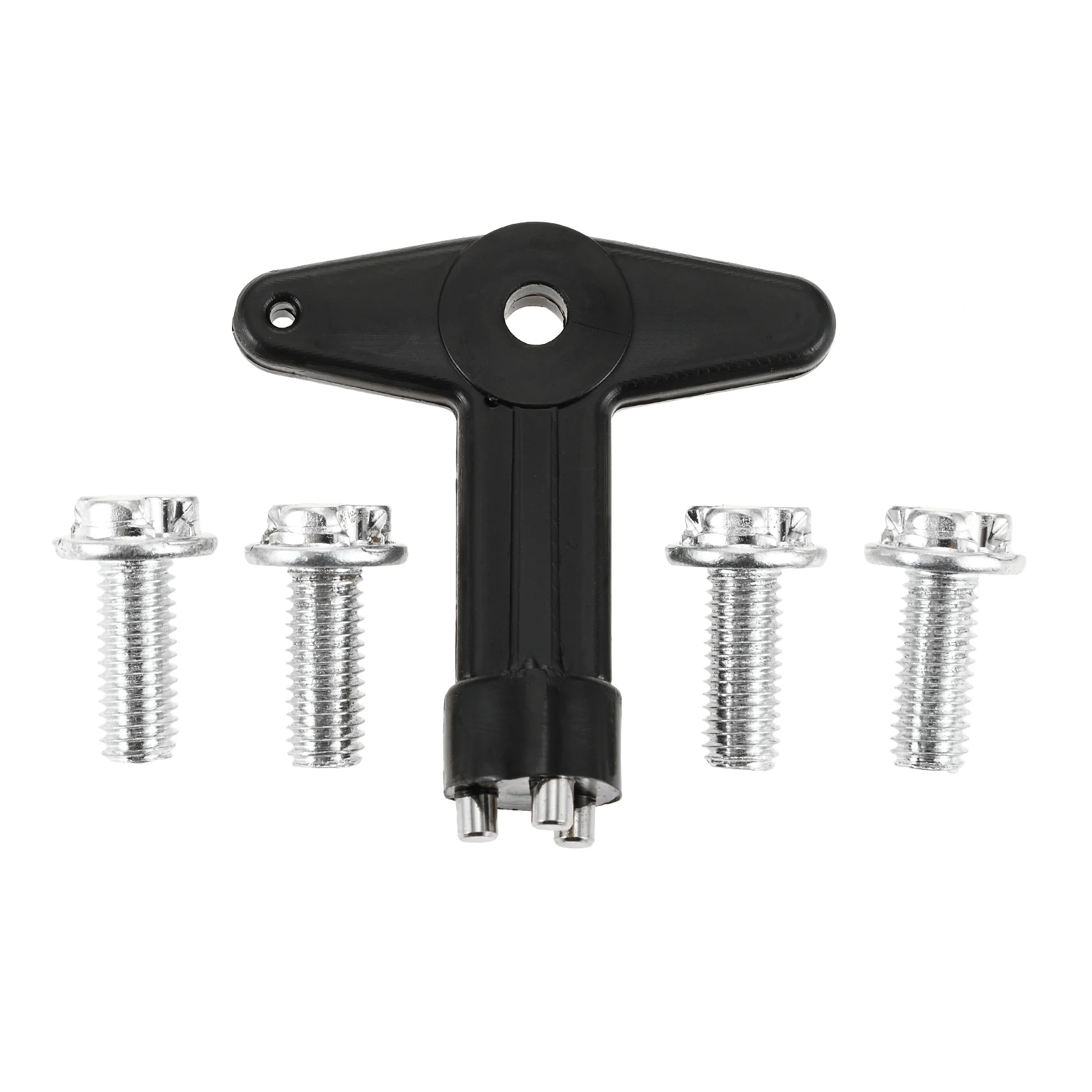 1 Set Alloy Auto Wheel Center Cap Screws Bolts with Key 7700422600 Easily Install Sturdy Repair Kit for Renault Clio MK1 MK2 MK3