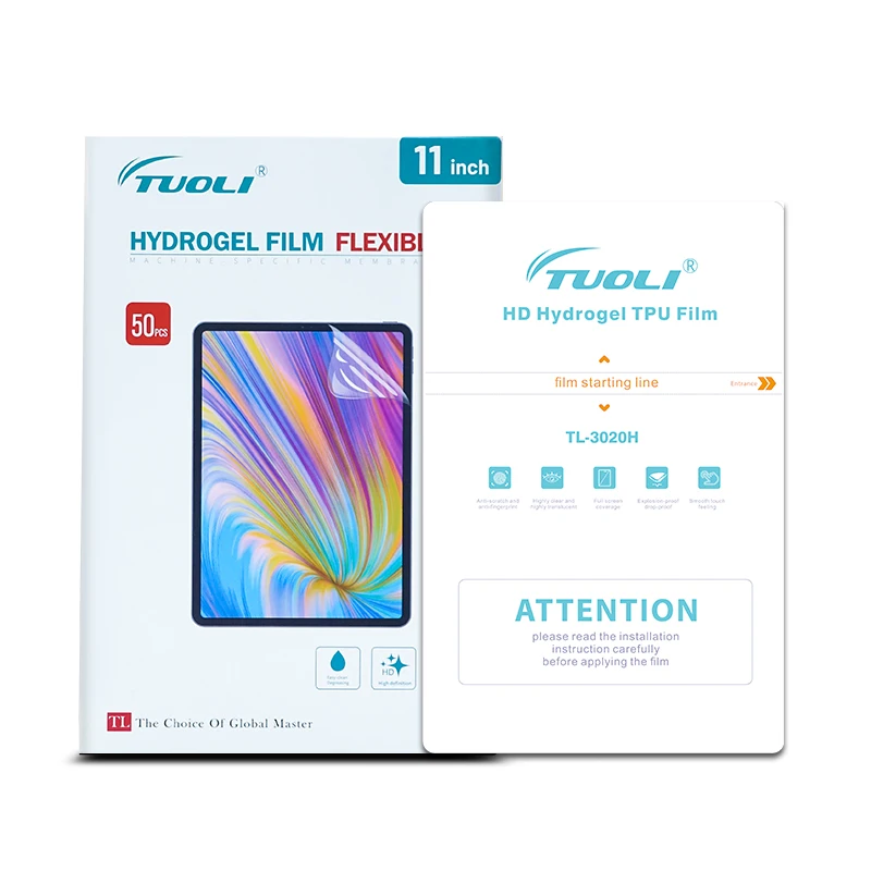 TuoLi 20pcs HD Matte iPad Hydrogel Film Cutting Machine For Tablet iPad Mini LCD Screen Protectors 320*240mm TL-3224MM 13inch