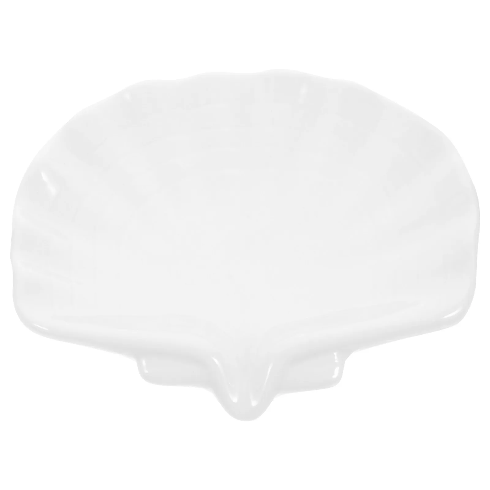 Elegant Shell Shaped Soap Dish Reliable Ceramic Soap Holder for Shower Toilet Sink Multi Functional Storage Tray Non Slip Base
