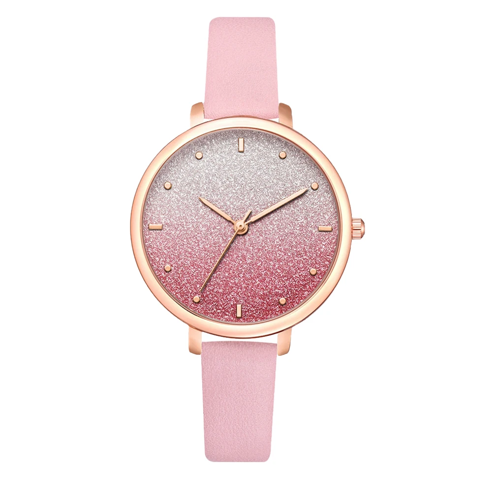 

1Pcs Women Quartz Watch Fashion Lady Wristwatch Casual Waterproof Simple Design PU Strap Reliable Timepiece for Daily Wear