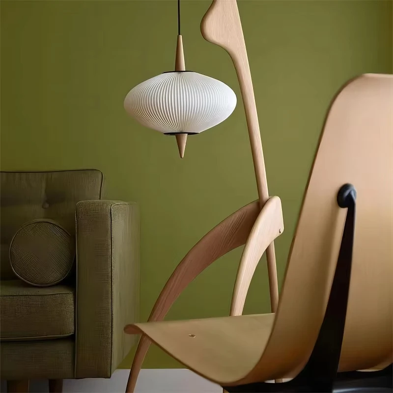 Chinese Wabi Sabi Style Floor Lamp Retro And Creative New Chinese Style Living Room Study Room Bedroom Antique Solid Wood Light