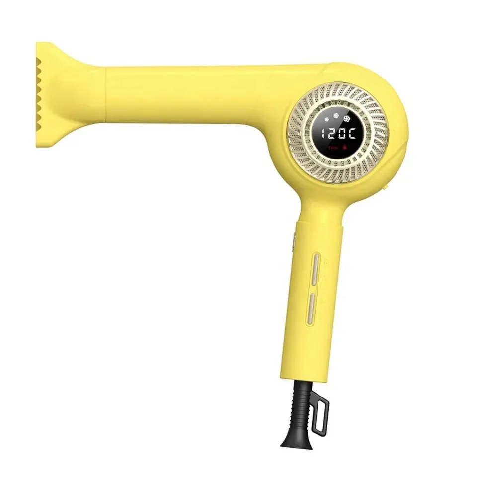 

Корейский профессиональный фен - ионный фен с бесщеточным двигателем (110 000 об/мин, ЖК-дисплей, 3 настройки нагрева/скорости, сверхлегкий, 450 г)