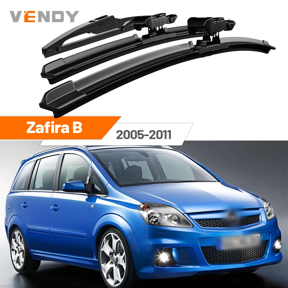 Für Opel Zafira B 2005-2011 2006 2007 2008 2009 2010 Vordere & Hintere Scheibenwischerblätter Windschutzscheibenwischer-Set Zubehör