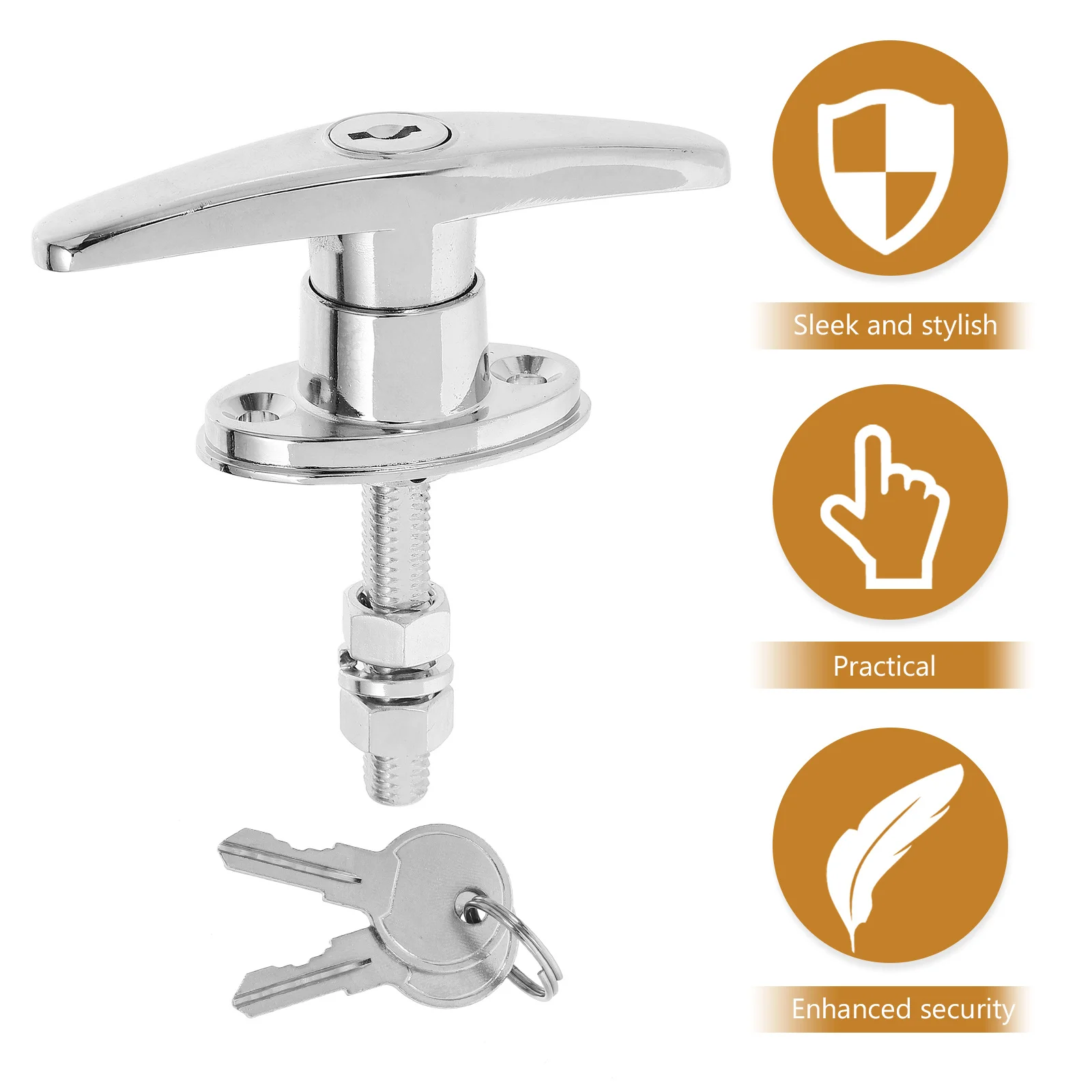 T مقبض لأبواب المرآب مع مفاتيح مانعة لتسرب الماء استبدال مقبض قفل لبوابات الحظيرة سقيفة انزلاق قفل الباب عدة T