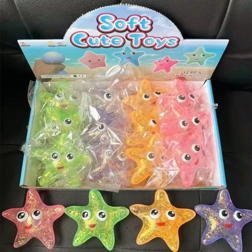 Maltose Crystal Starfish Squeeze Color Change Cute Starfish Squishy Slow Rebound New Starfish Slow Rebound Boys Girls