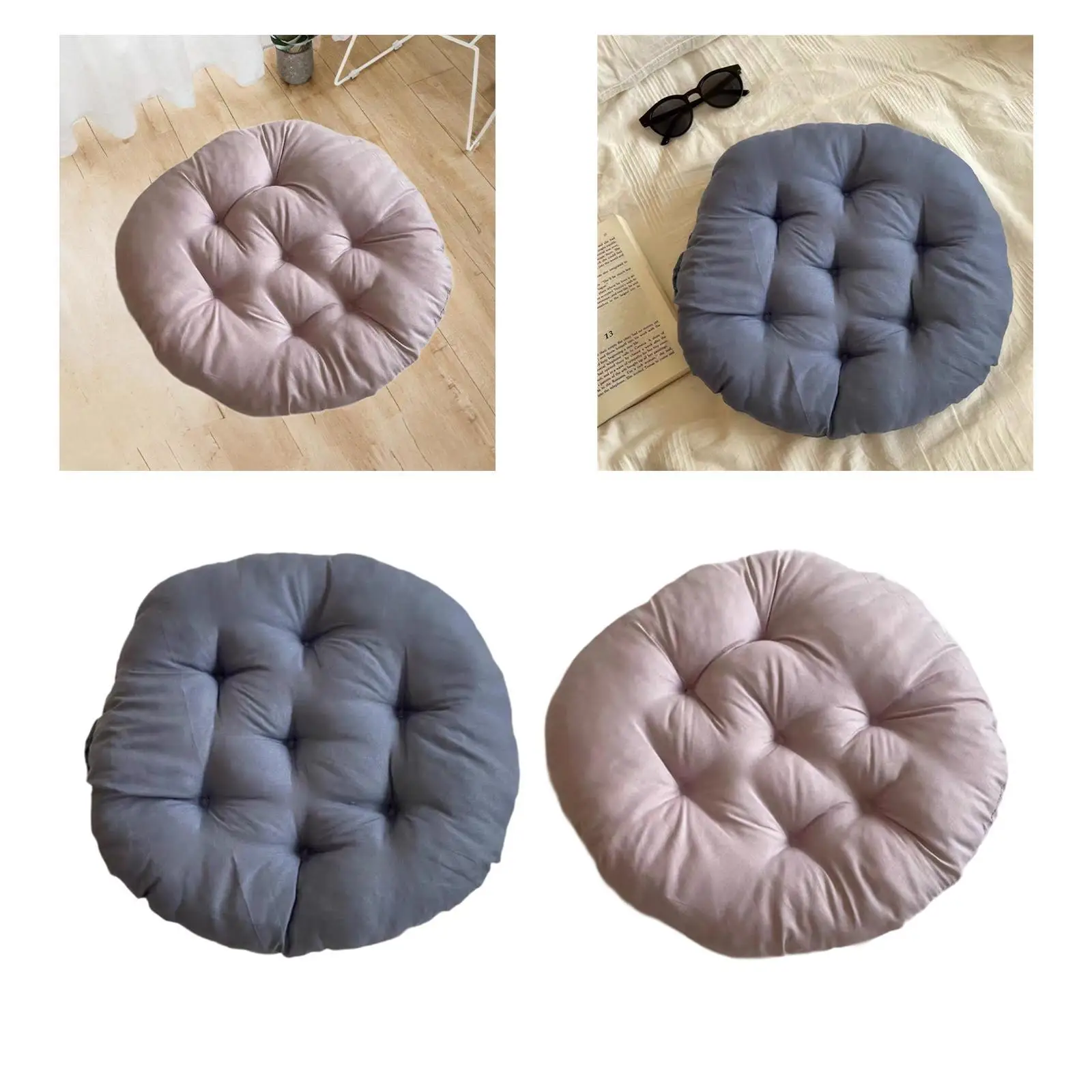 Chair Pad Padded Seat Cushion Multipurpose Round 15.7inch Soft Chair Cushion Garden Chair Mat for Outdoor Rocking Chair Seats