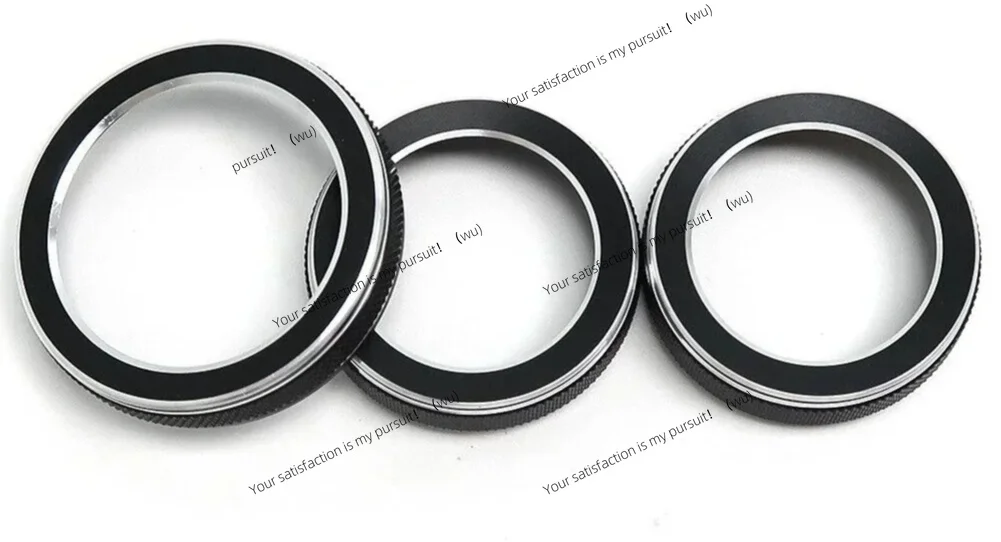 For Jeep Grand For Cherokee 2014-2021 Volume Turn Knob Ring Cover Black Air Conditioning Volume Radio Button Knob Cover