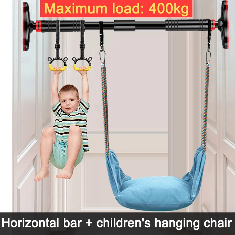 100-150cm Hanging Hammock Pull Up Horizontal Bar EQUIP Home Wall Door Exercise Sport Workout Fitness Ring Equipment