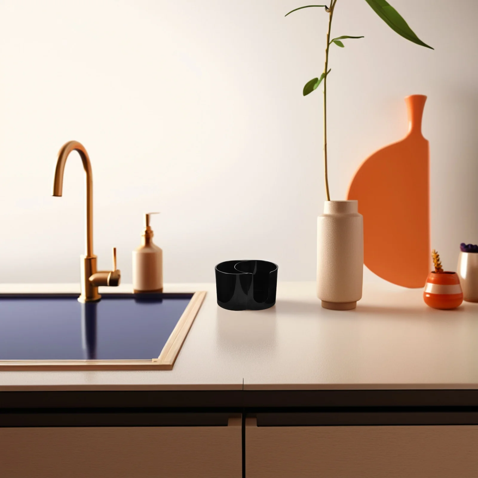 

Cotton Pad Holder Dispenser Dual Compartment Round Storage Box for Facial Makeup Pads and Swabs Minimalist Organizer Compact