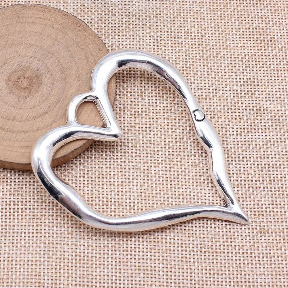 Jewelry Making Big Heart Charms Pendant Cute Phone Pendant 1pcs