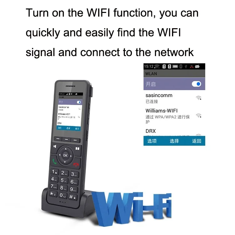 Imagem -02 - Telefone sem Fio com Correio de Voz Automático e Gravação Estação Base ip