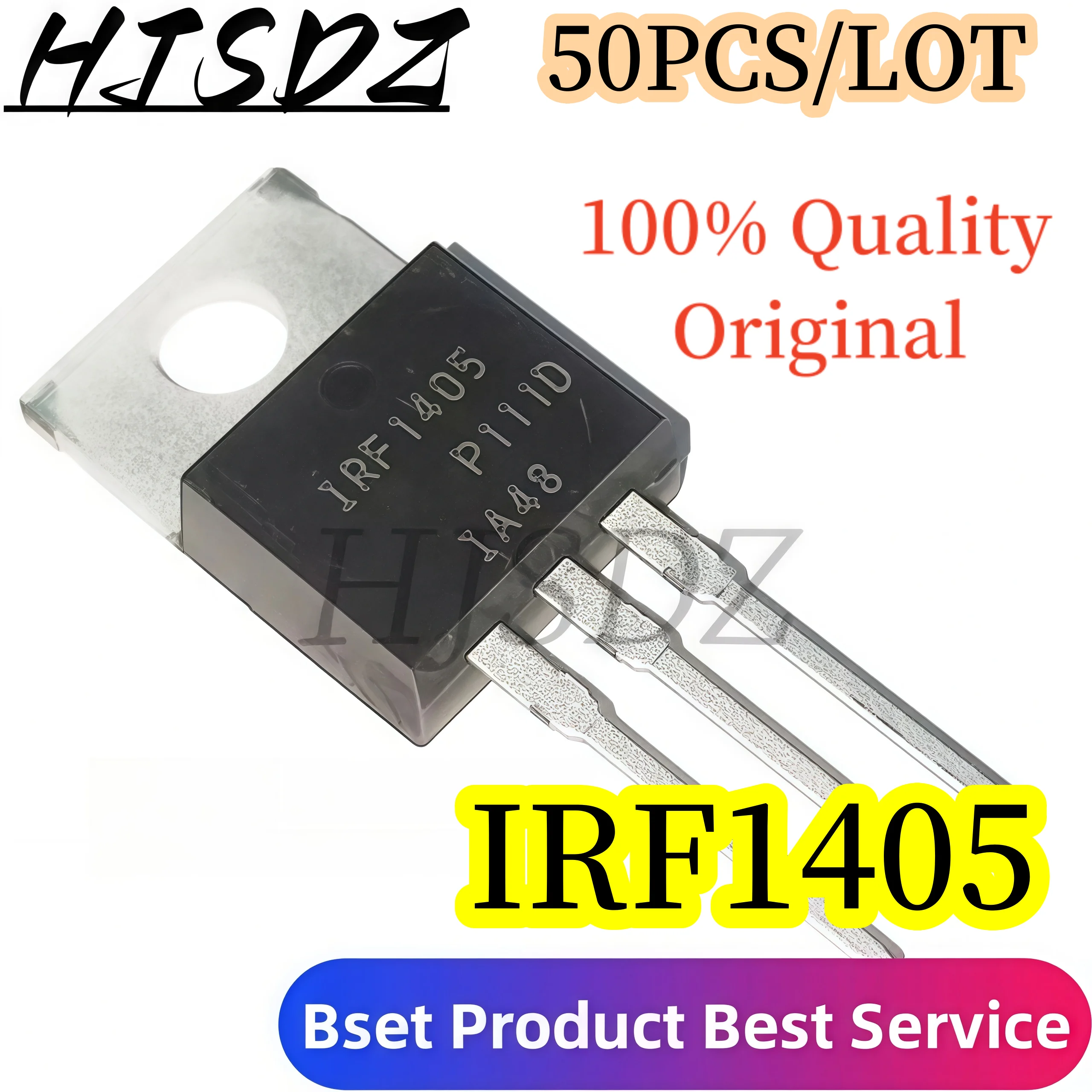 

50PCS/LOT 100% Quality Original IRF1405PBF IRF1405 TO220 55V 169A MOS FET nuevo original