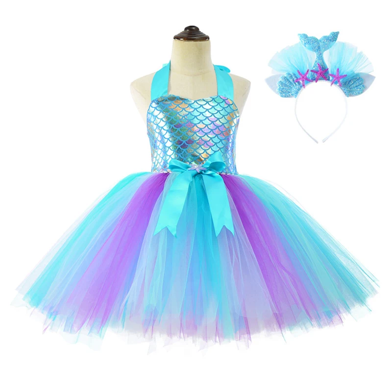 2 4 6 8 10 Years Girls Dress Kids Birthday Party Dresses Little Princess Costume For Halloween Christmas Dress Up Clothes Outfit
