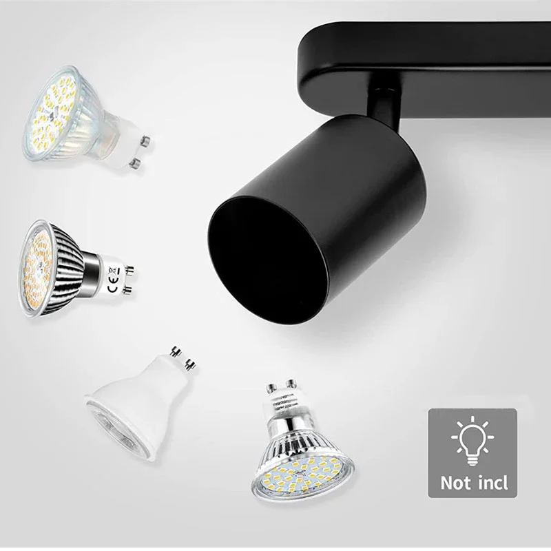 Imagem -02 - Nordic Três Faróis Led Luzes de Teto com Ângulo Ajustável tv Fundo Parede Teto Holofotes