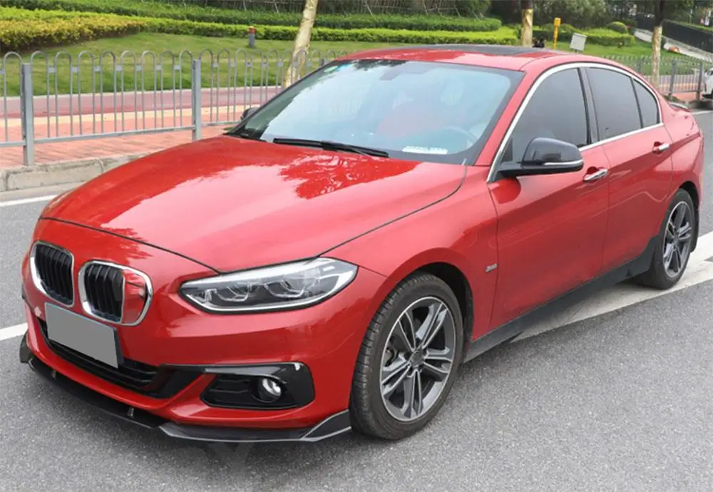 

Gloss Black Car Front Bumper Lip Spoiler for BMW 1 Series F20 Sedan Base 118i 120i 125i 2017-2019 Head Bumper Shovel